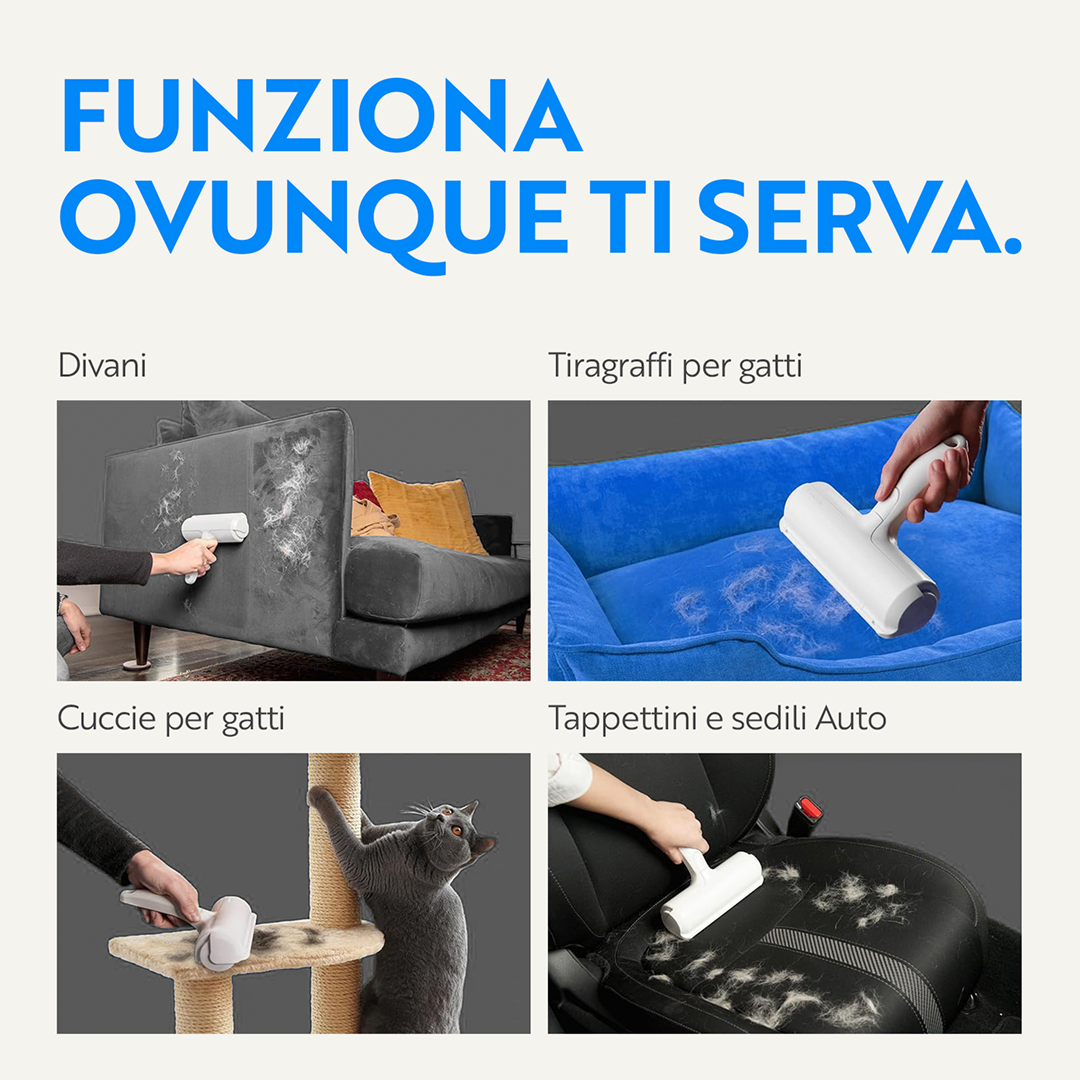 Rullo Rimuovi Peli + Guanto Gratuito