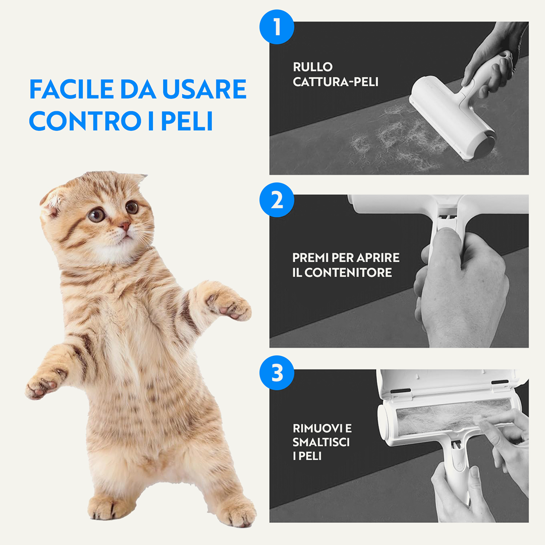 Rullo Rimuovi Peli + Guanto Gratuito